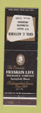 Matchbook Cover - Franklin Insurance Chas Ketterer Plymouth MI WORN
