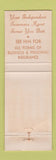 Matchbook Cover - Robert Lapham Insurance Dearborn MI WEAR