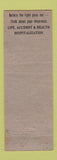 Matchbook Cover - Potter Pevic Insurance Muskegon MI