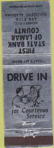 Matchbook Cover - First State Bank Sulligent AL