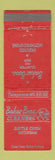 Matchbook Cover - Baker Bros Cleaners Battle Creek MI