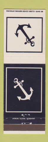 Matchbook Cover - Kean's Detroit Yacht Harbor Detroit MI oil gas storage