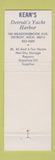 Matchbook Cover - Kean's Detroit Yacht Harbor Detroit MI oil gas storage