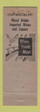 Matchbook Cover - Fisher's Restaurant Detroit MI ARROW WEAR