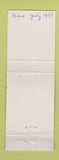 Matchbook Cover - Zona's Dining Room Comins MI WORN