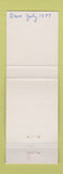 Matchbook Cover - Bob & Carol's Sugar Shack Mio MI WEAR