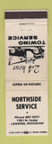 Matchbook Cover - Northside Service Towing Lansing MI WEAR