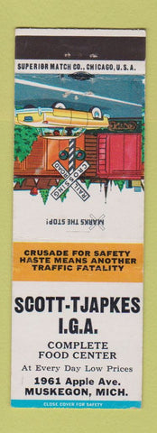 Matchbook Cover - Scott Tjapkes IGA Grocery Musekgon MI