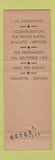 Matchbook Cover - Al green Airport Restaurant Baltimore? MD