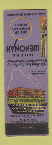 Matchbook Cover - Hotel Wenonah Bay City MI WEAR