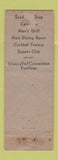 Matchbook Cover - Pantlind Hotel Grand Rapids MI WORN