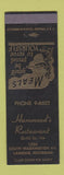 Matchbook Cover - Hammond's Restaurant Lansing MI