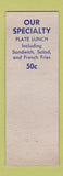 Matchbook Cover - Hammond's Restaurant Lansing MI