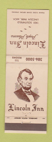 Matchbook Cover - Lincoln Inn Lincoln Park MI Abraham