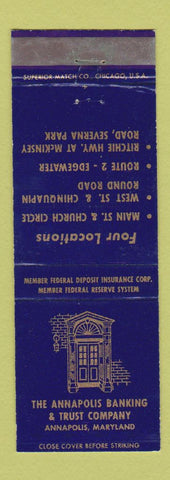 Matchbook Cover - Annapolis Banking and Trust MD #1