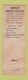 Matchbook Cover - Annapolis Banking and Trust MD 50th #2