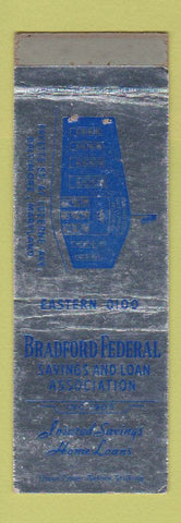 Matchbook Cover - Bradford Federal Savings and Loan Baltimore MD WEAR