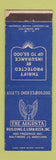 Matchbook Cover - Augusta Building and Loan Baltimore MD WORN