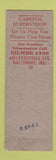 Matchbook Cover - Augusta Building and Loan Baltimore MD WORN