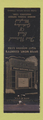 Matchbook Cover - First National Bank Gaithersburg MD WEAR