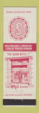 Matchbook Cover - Farmers and Merchants Bank Hagerstown MD