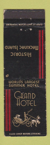 Matchbook Cover - Grand Hotel Mackinac Island MI WEAR
