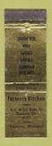 Matchbook Cover - Farmers Kitchen Corunna MI WORN