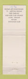 Matchbook Cover - Hart Motor Inn Battle Creek MI WORN