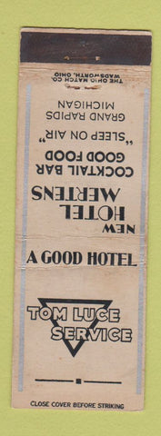 Matchbook Cover - Tom Luce Hotel Service Grand Rapids MI WEAR