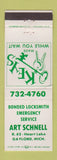 Matchbook Cover - Art Schnell Locksmith Gaylord MI