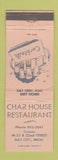 Matchbook Cover - Char House Restaurant Bay City MI WEAR