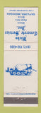 Matchbook Cover - Hicks Concrete Service Gaylord MI truck WEAR