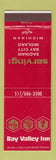 Matchbook Cover - Bay Valley Inn Midland Bay City Saginaw MI