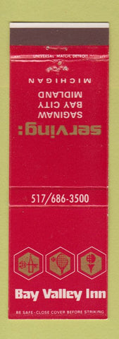 Matchbook Cover - Bay Valley Inn Midland Bay City Saginaw MI