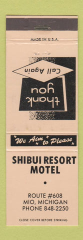 Matchbook Cover - Shibui Resort Motel Mio MI