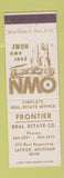Matchbook Cover - Frontier Real Estate Lapeer MI