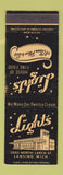 Matchbook Cover - Light's Restaurant Lansing MI WEAR
