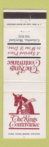 Matchbook Cover - Kings Contrivance Columbia MD WEAR