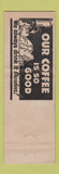 Matchbook Cover - Palmer Restaurant Deli Landover MD WEAR