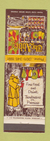 Matchbook Cover - The Abbey College Park MD Holiday Inn WEAR