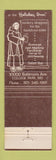 Matchbook Cover - The Abbey College Park MD Holiday Inn WEAR