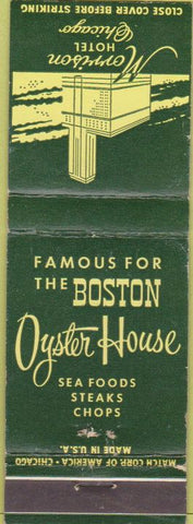 Matchbook Cover - The Bowon Oyster House Morrison Hotel Chicago IL