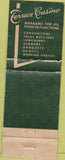 Matchbook Cover - The Bowon Oyster House Morrison Hotel Chicago IL