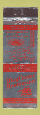 Matchbook Cover - Mayflower Restaurant Aberdeen MD WEAR low phone #