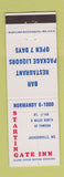 Matchbook Cover - Starting Gate Inn Jacksonville MD WEAR