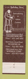 Matchbook Cover - The Abbey College Park MD Holiday Inn WEAR