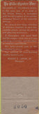 Matchbook Cover - Sixteenth Century Restaurant Fitchburg MA
