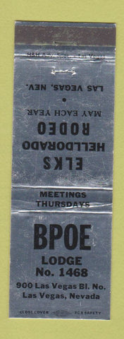 Matchbook Cover - Elks Lodge Las Vegas NV Rodeo WEAR