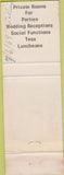 Matchbook Cover - Eugen's Restaurant Middleboro MA WORN