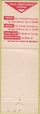 Matchbook Cover - Credit Union Jamestown ND